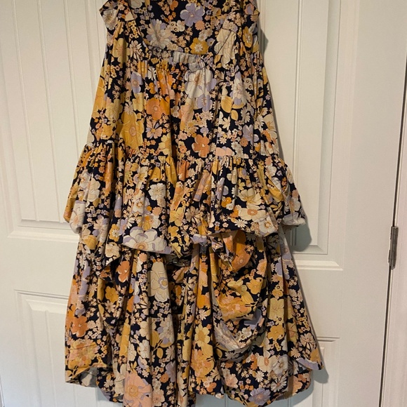 Free People Park Slope Floral, Maxi, Cotton, Sleeveless, Full Dress - Picture 8 of 16